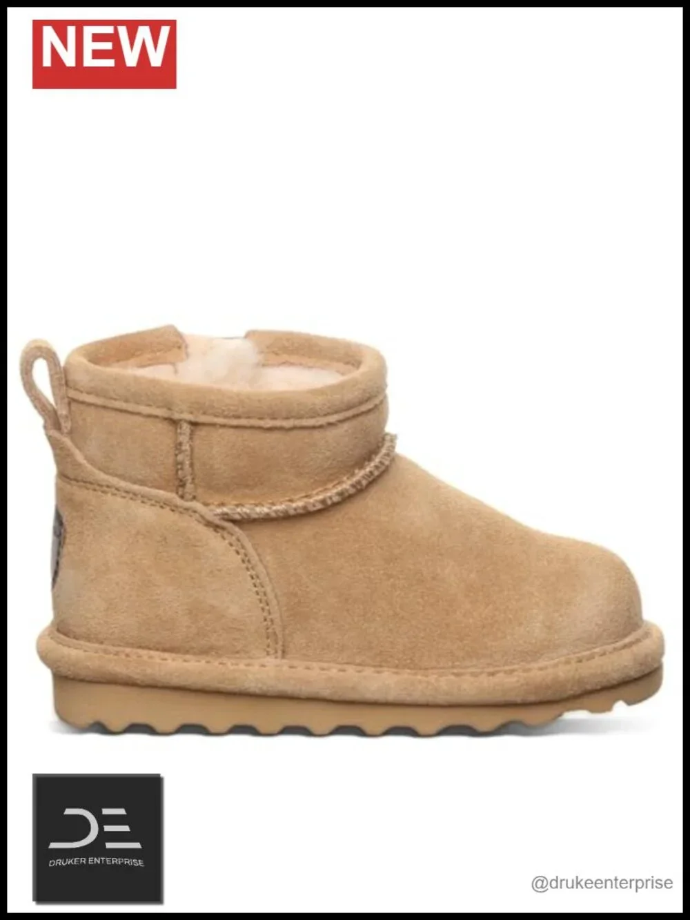 Bearpaw Kids Mid-Calf Boots with Wool Lining - Cozy Winter Booties